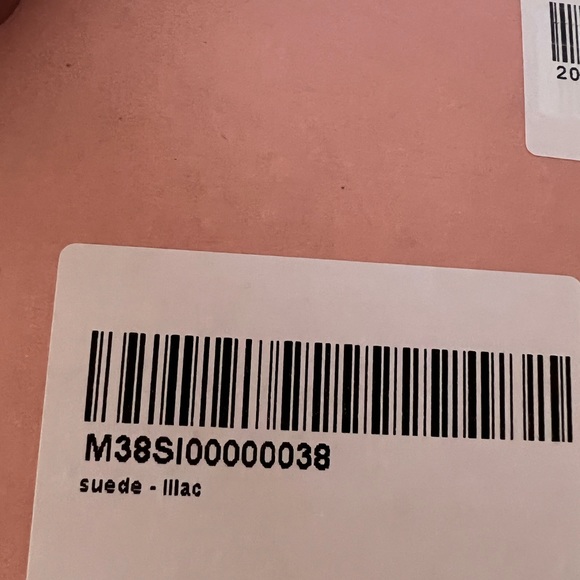 NIB Manebi sneakers in purple suede color called Lilac size 38 Euro US 8 - Picture 6 of 9